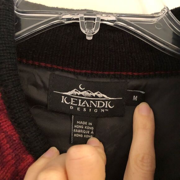 VTG Icelandic Design Knit Sweater Jacket Coat Sz M Folklore Tapestry Embroidered - Picture 9 of 14